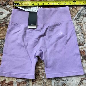 adidas Lavender High-Rise Seamless Bike Shorts